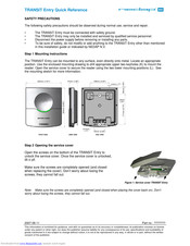 Nedap TRANSIT Entry Quick Reference