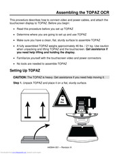 Topaz OCR Assembling Manual