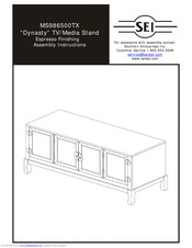 SEI MS986500TX Assembly Manual