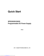 SIGLENT SPD3303D Quick Start Manual