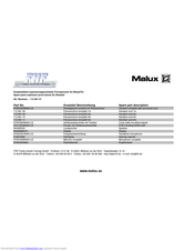 MALUX ExResistTel Repair Manual