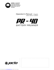 Jacto PR-40 Operator's Manual