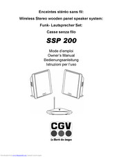 CGV SSP 200 Owner's Manual
