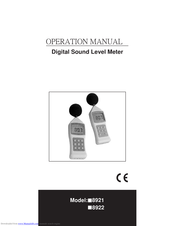 AZ Instrument 8921 Operation Manuals