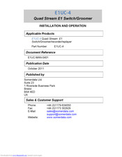 Somerdata E1UC Installation And Operation Manual