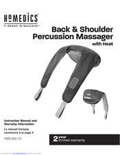 HoMedics NMS-600-CA Instruction Manual And  Warranty Information