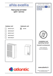 Atlantic Alfea Excellia 14 Installation And Operating Manual