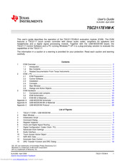 Texas Instruments TSC2117EVM-K User Manual