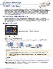 Extron electronics AXI 02 AT Setup Manual