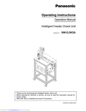 Panasonic NM-EJW2A Operating Instructions Manual