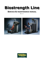 Technogym BIOSTRENGTH LINE Service Maintenance Manual