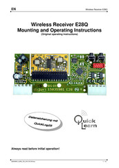 Quick Learn E28Q Mounting And Operating Instructions