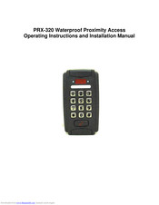 Discount Fence PRX-320 Operating Instructions Manual