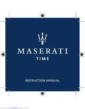 Maserati TIME Instruction Manual