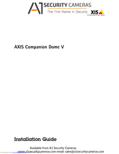 Axis Companion Dome V Installation Manual
