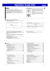 Casio 5561 Operation Manual