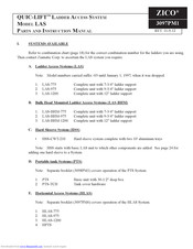 Zico QUIC-LIFT LAS-CWT-210 Parts And Instruction Manual
