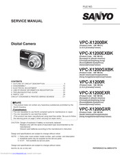 Sanyo VPC-X1200EXBK Service Manual