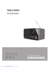 Grundig TR 2200 DAB Plus Manual