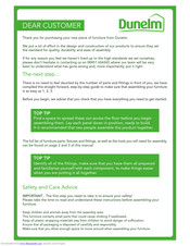 Dunelm Perth 2 Drawer Bedside Unit Manual