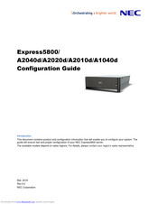 NEC Express5800/A1040d Configuration Manual