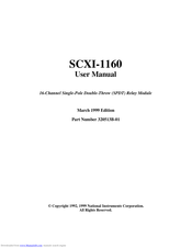 National Instruments SCXI-1160 User Manual