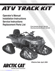 Arctic Cat 2258-642R Operation, Installation, Maintenance And Parts Manual