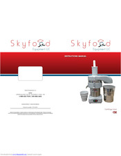 Skyfood CSE Instruction Manual