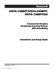 Honeywell VISTA-128BPT Installation And Setup Manual
