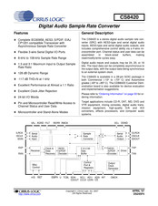 Cirrus Logic CS8420 Manual