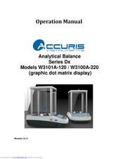 Accuris Dx W3101A-220 Operation Manuals