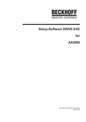 Beckhoff AX2000 Setup Manual