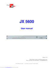 FLASHELEK JX 5600 User Manual
