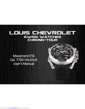 Louis Chevrolet 7750 VALJOUX User Manual