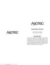 Aeotec Dual Nano Switch ZW132 Manual