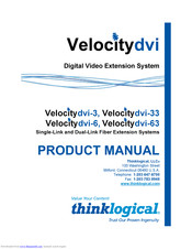 Thinklogical Velocitydvi-3 Product Manual
