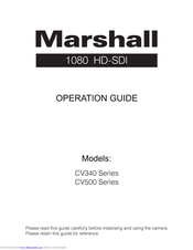 Marshall Amplification CV500 Series Operation Manual