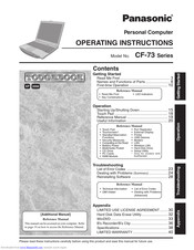 Panasonic CF-73JCLTXKM - Toughbook 73 - Pentium M 1.6 GHz Operating Instructions Manual