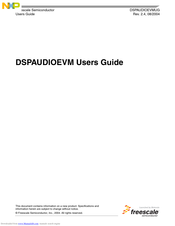 Freescale Semiconductor DSPAUDIOEVM User Manual