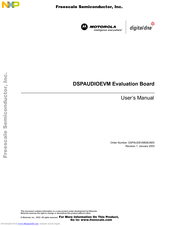 NXP Semiconductors DSPAUDIOEVM User Manual