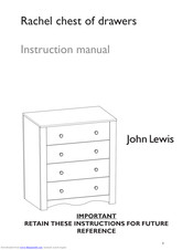 John Lewis Rachel chest of drawers Instruction Manual
