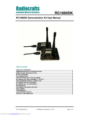 Radiocrafts RC1880DK User Manual