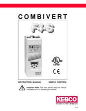 KEBCO COMBIVERT F4-S Instruction Manual