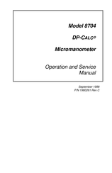 TSI Incorporated DP-CALC 8704 Operation And Service Manual