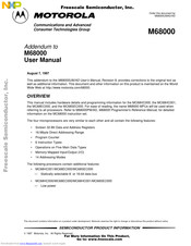 Motorola MC68SEC000 User Manual