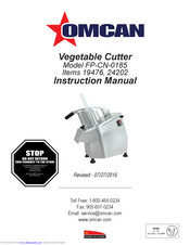 Omcan 24202 Instruction Manual