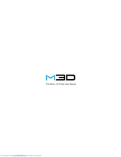 m3d Micro 3D Printer User Manual