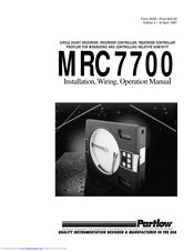 Partlow MRC 7700 Installation & Operation Manual