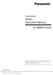 Panasonic LP-ABR11 Setup And Operation Manual