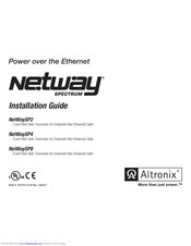Altronix NetWaySP4 Installation Manual